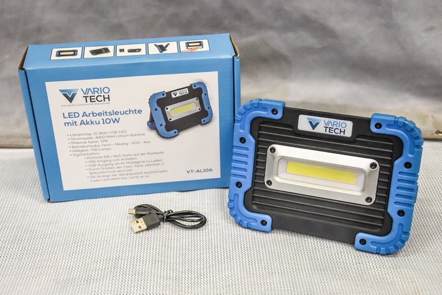LED Arbeitsleuchte mit Akku Vario Tech VT-AL10A